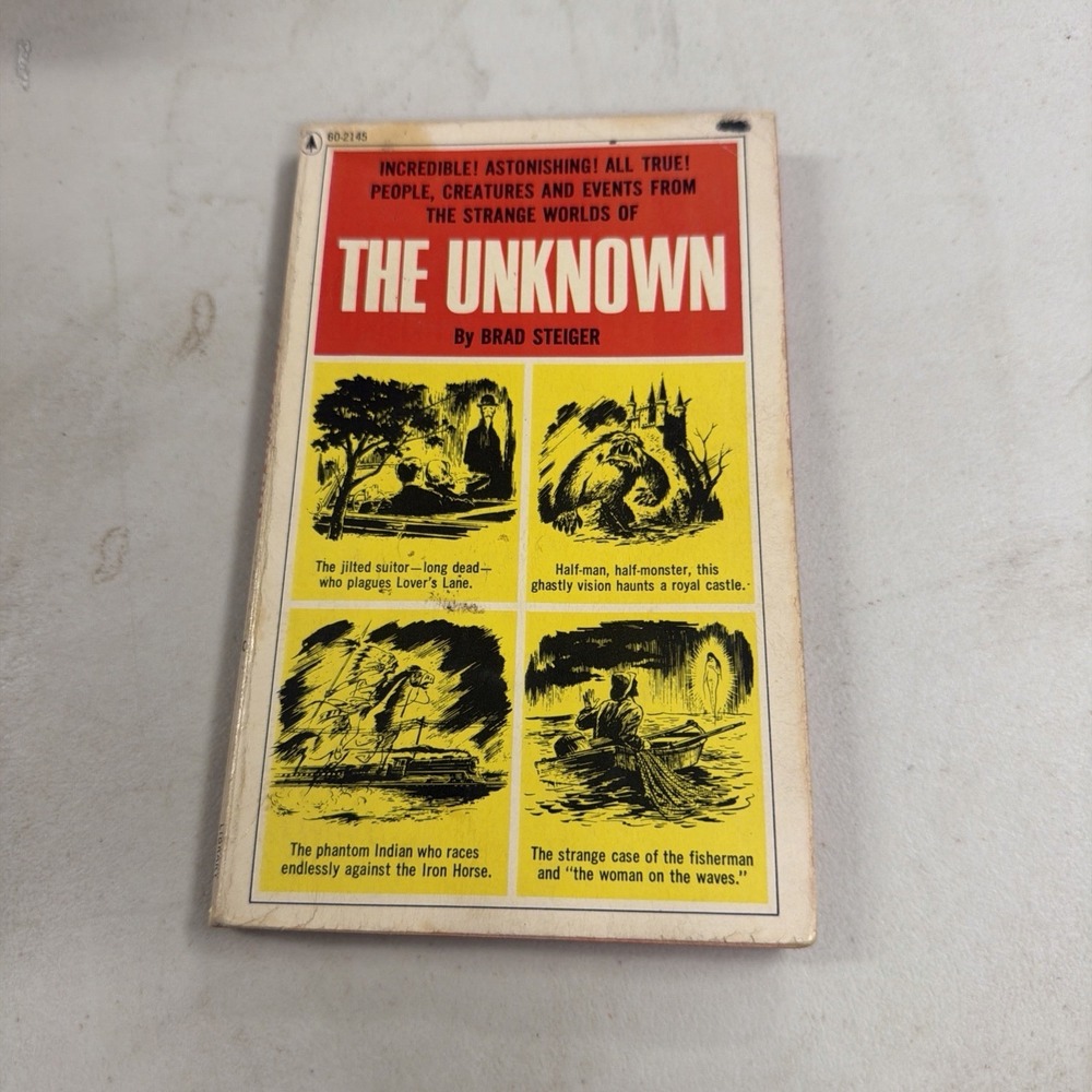 The Unknown by Brad Steiger 1966 Popular Library Vintage Paperback 60-2145
